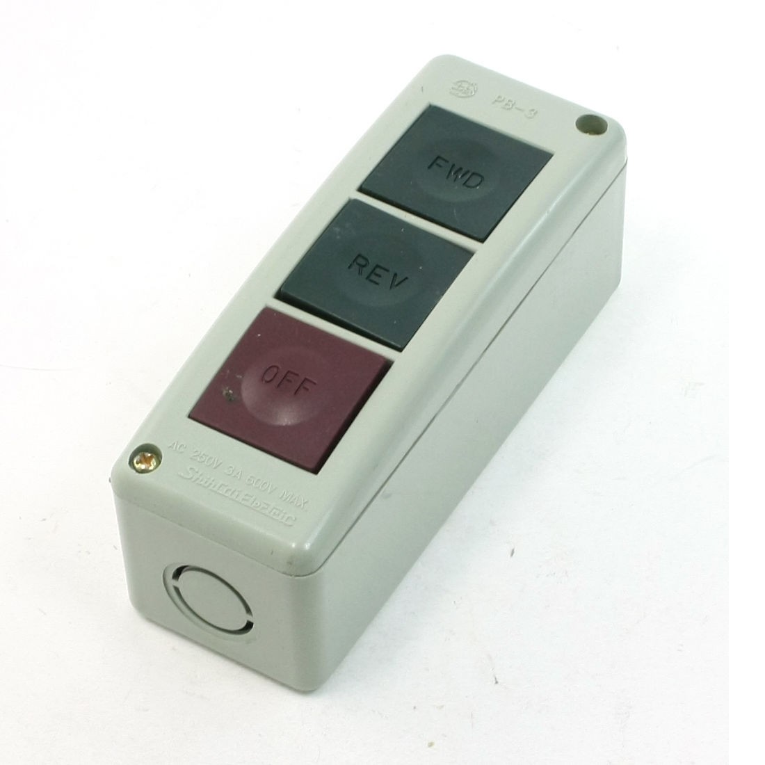 PB-3 Forward Reverse Off Momentary Push Button Control Switch 250V AC 3A