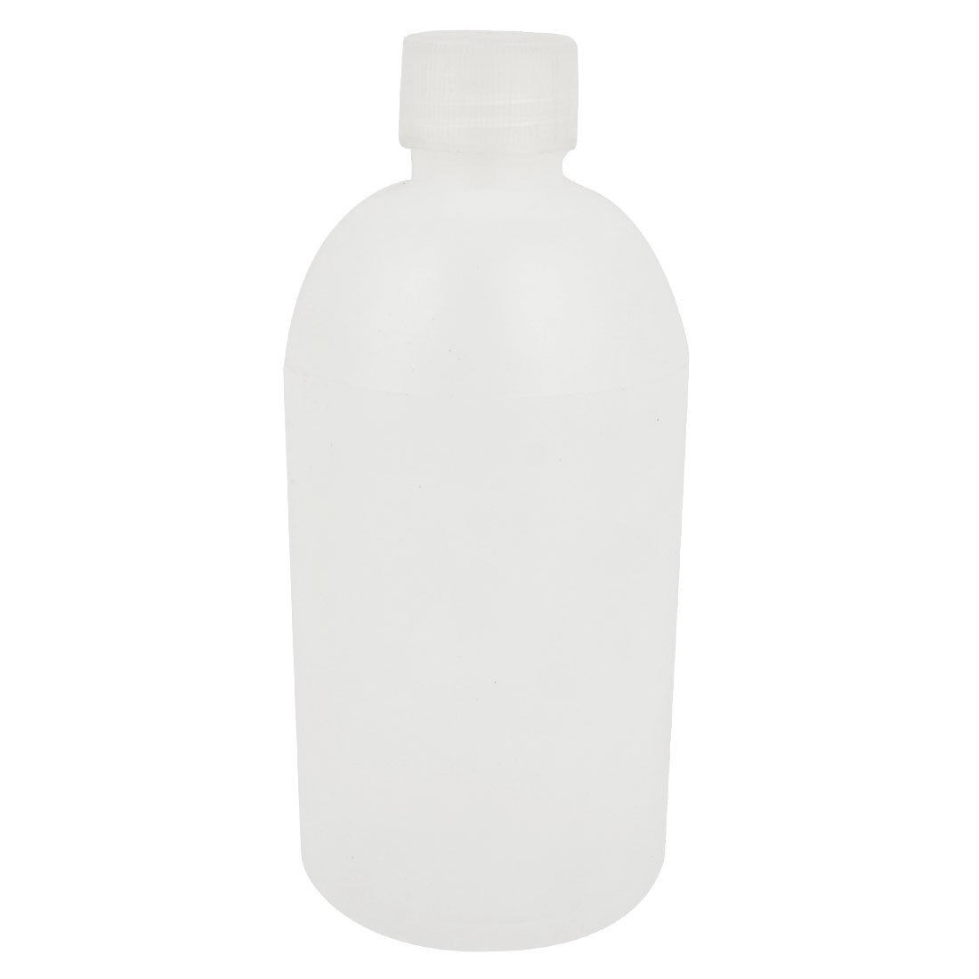 White Plastic 500mL Capacity Laboratory Storage Narrow Mouth Bottle