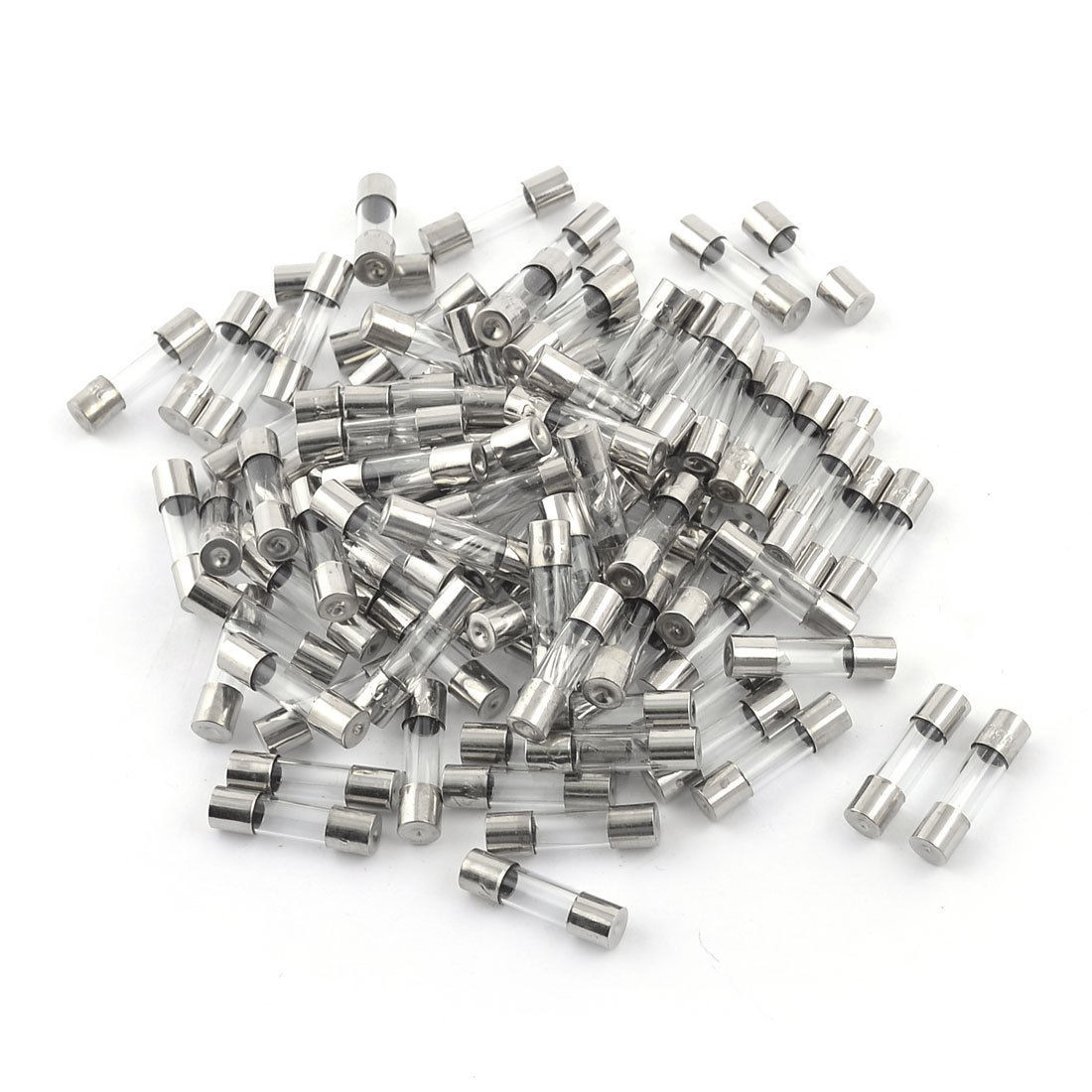 100 Pcs 250V 3A 5mm x 20mm Fast Blow Type Quick Glass Tube Fuses