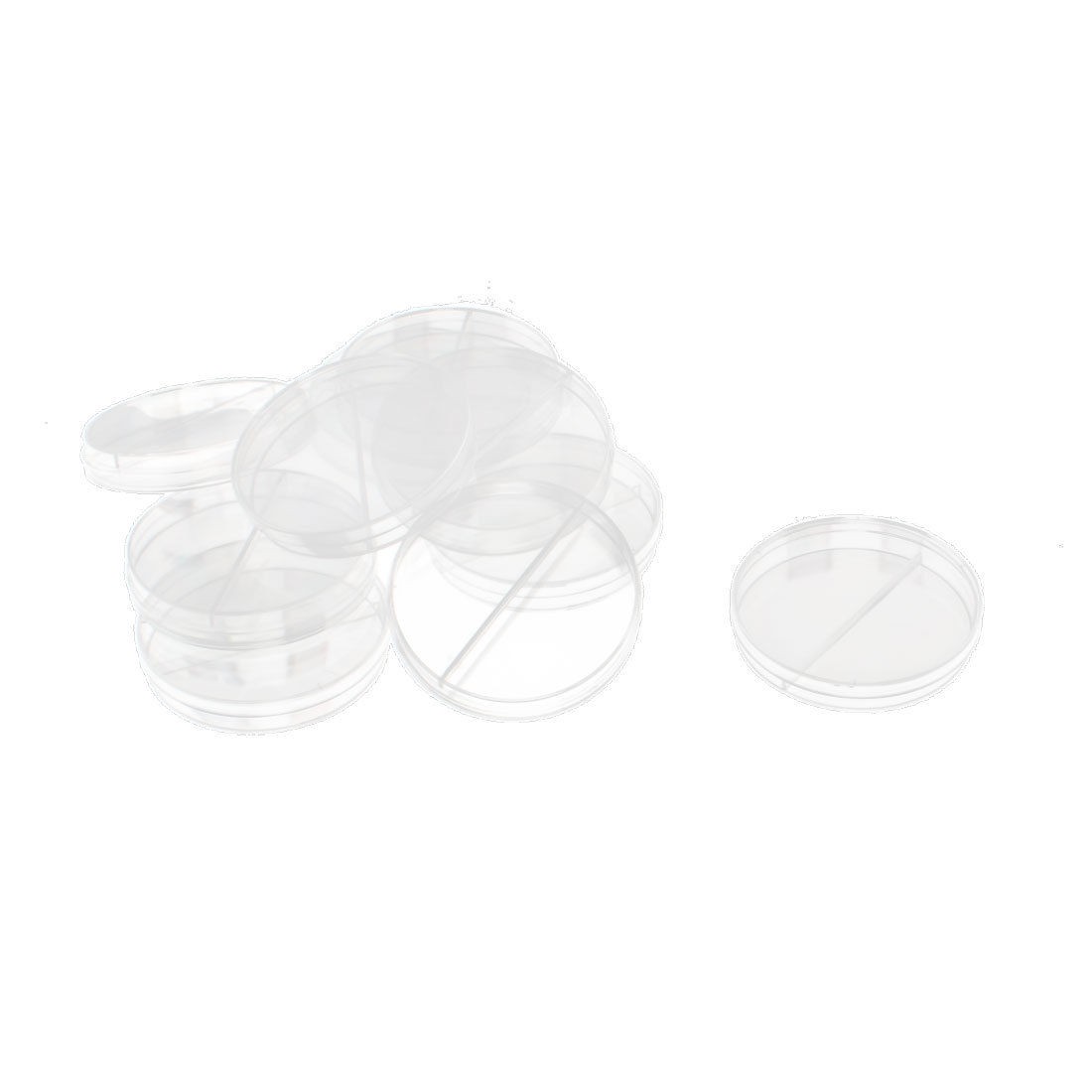 10 Pcs 90mm x 15mm 2 Slots Sample Cell Culture Petri Dishes w Lids