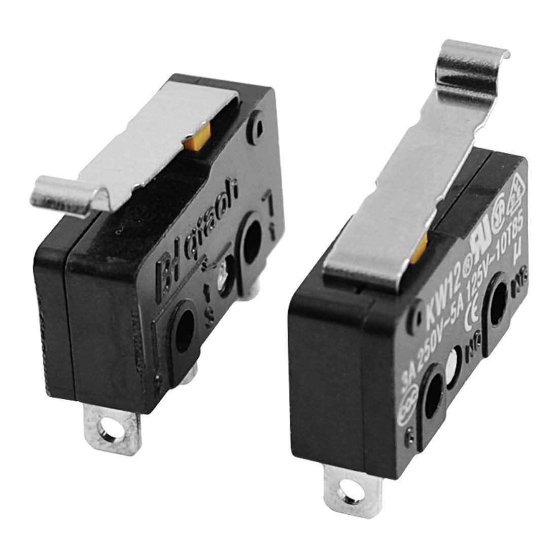 AC 250V 3A SPDT 3 Terminals 1NO 1NC Momentary Micro Switches 2 Pcs