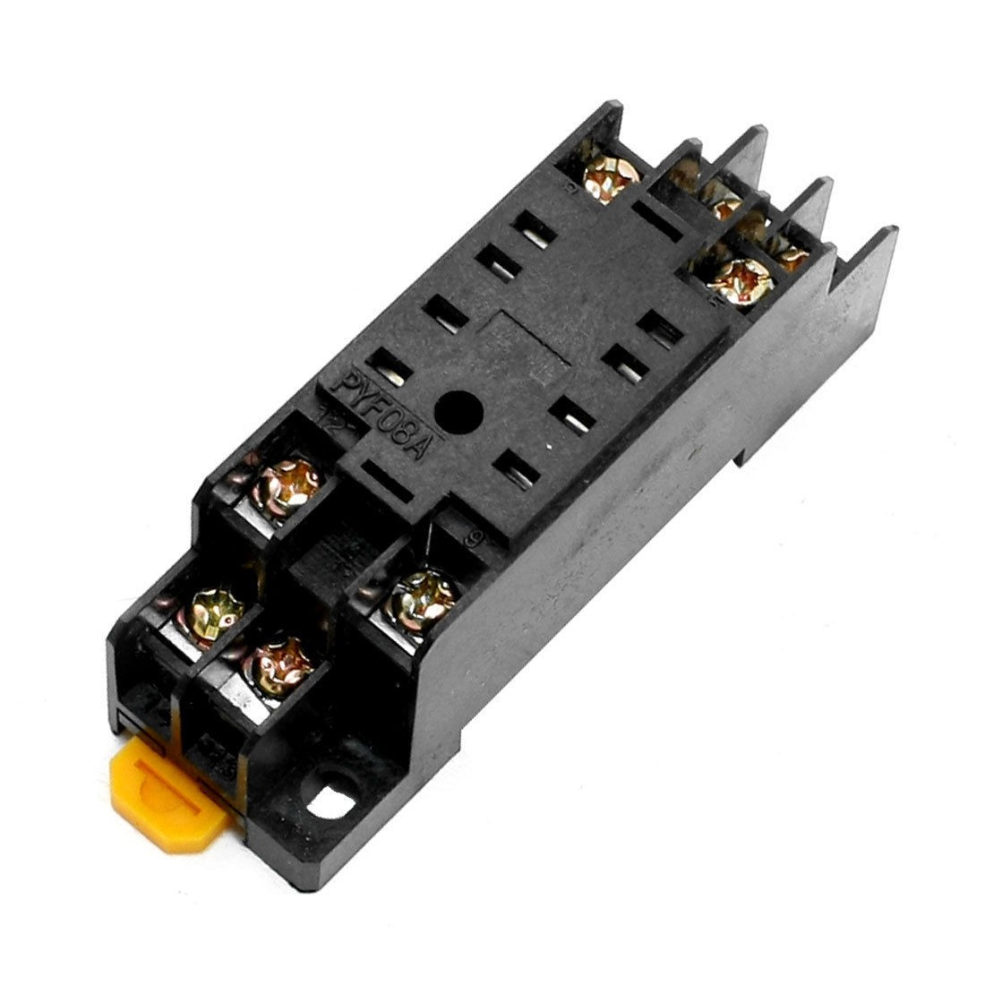 AC250V 7A 35mm DIN Rail 8 Pins Relay Socket Base Stand