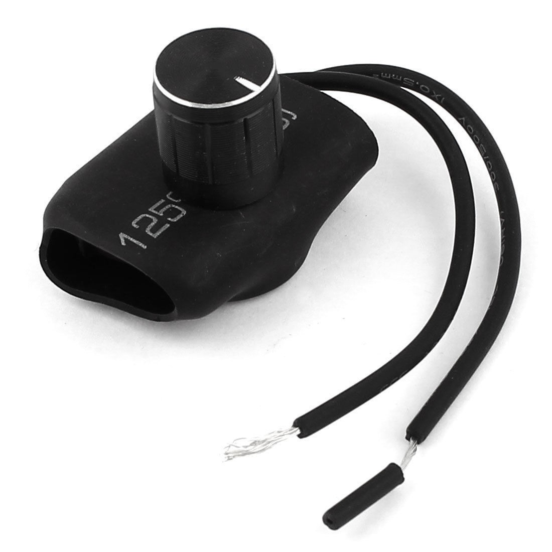 AC220V 1-3A 2-Wires Table Floor Lamp Controller Dimmer Switch Black