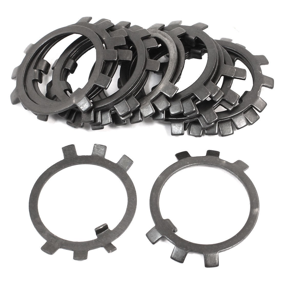 20 Pcs Black Metal 35mm Inside Dia Shaft Rod Locking Washer