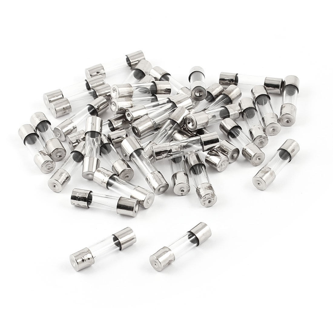 40 Pcs 250V 1Amp 5mmx50mm Fast Blow Type Quick Glass Tube Fuses