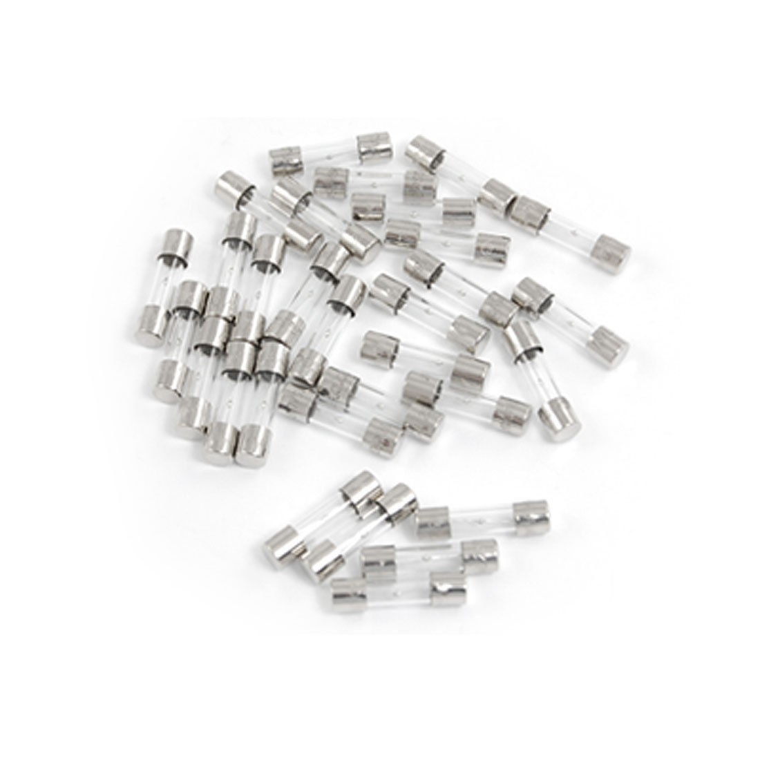 30 Pcs Electrical Components Glass Tube Fuse 250V 5A