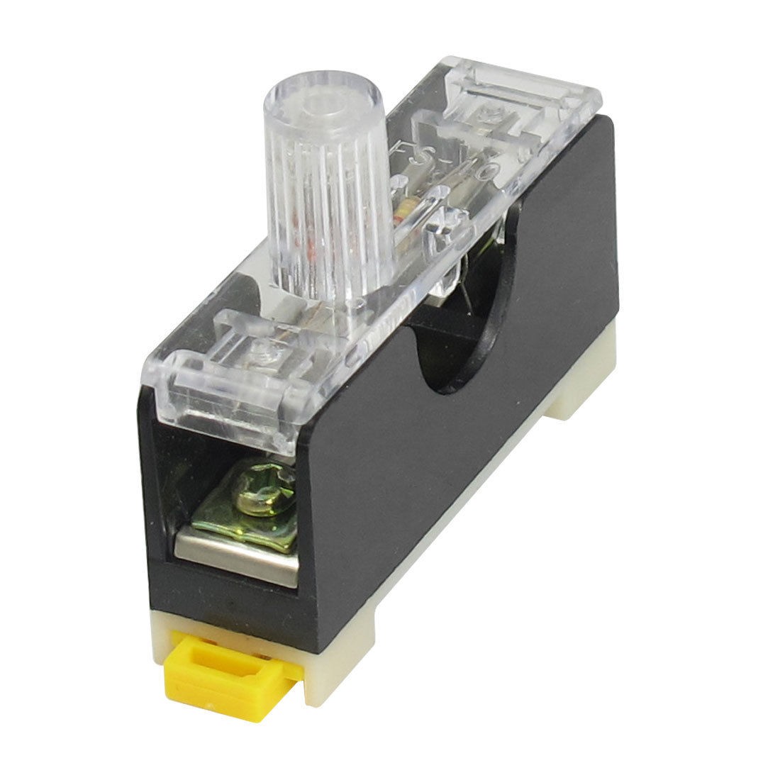 Plastic Single Pole AC250V 10A FS-101 Fuse Holder Base 6mm x 30mm