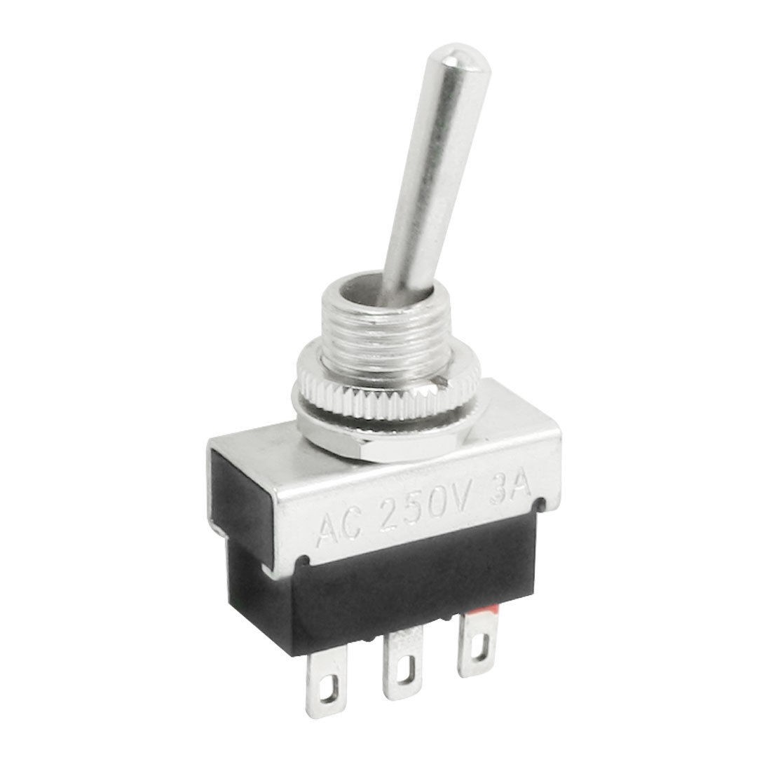 6mm Panel Mount SPDT ON/OFF 2 Position Power Toggle Switch AC 250V 3A KN4