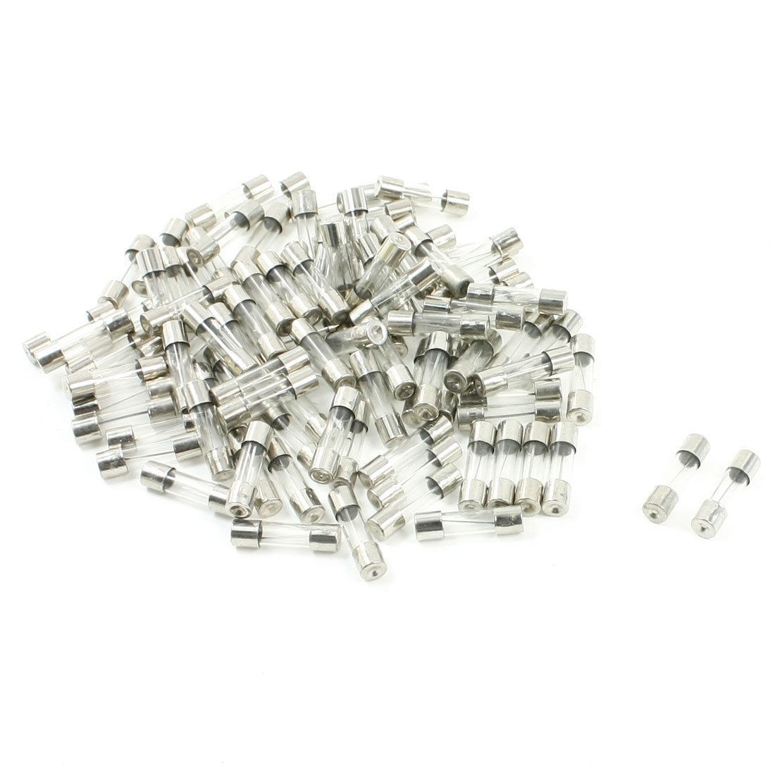 100 Pcs 250V 10A Quick Acting Glass Tube Fuses Fast Blow 5mm x 20mm
