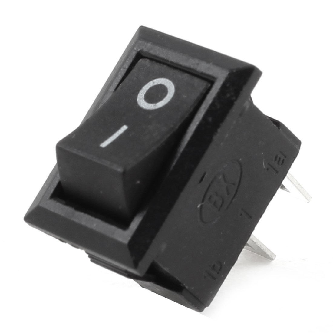 AC 250V/3A 125V/20A SPST Black ON/OFF Snap In Boat Rocker Switch