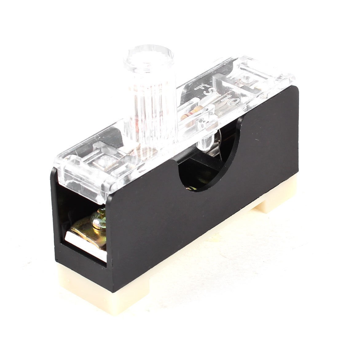 FS-10 AC 250V 10A 1 Pole 6x30mm Fuse Holder Base w Light