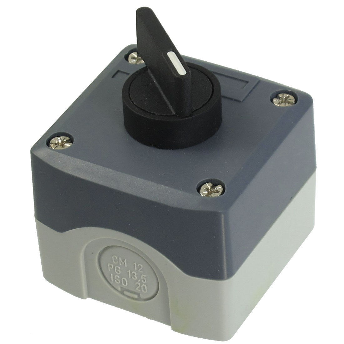 Long Handle SPST Latching 2-Position Rotary Selector Push Button Switch 240V 3A