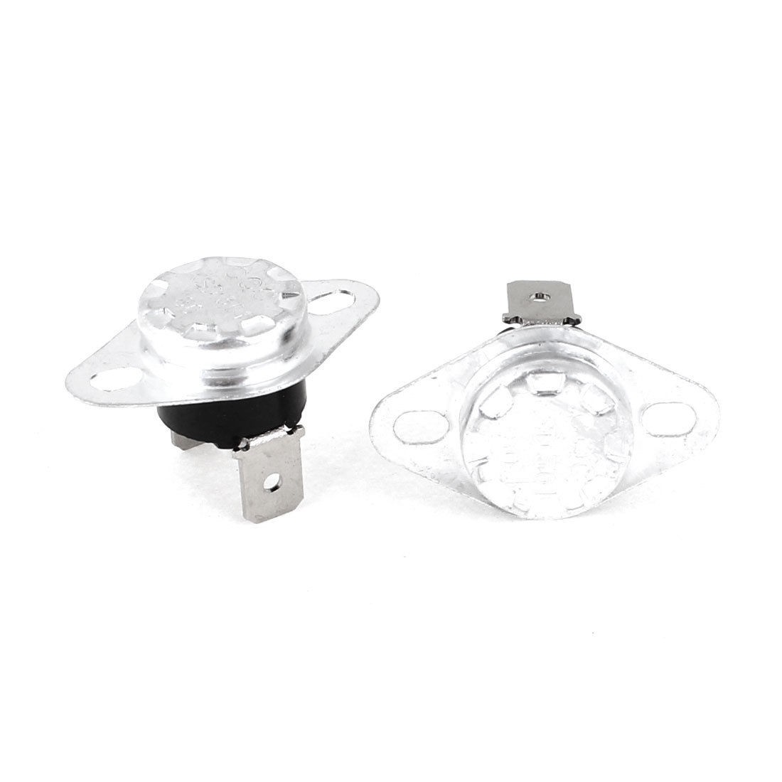 2Pcs 80 Celsius 250V AC 10A Normal Closed Thermostat Switch KSD301