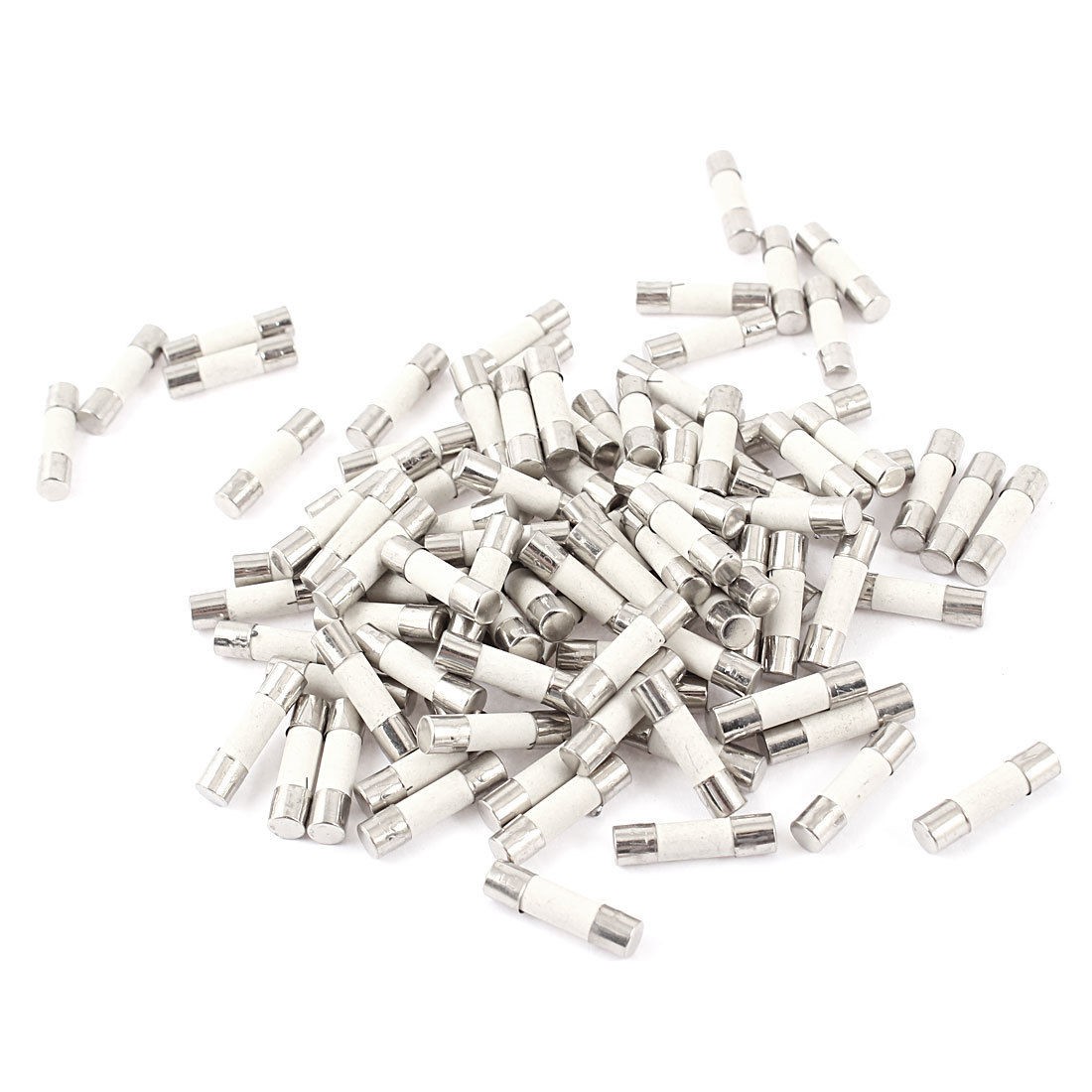80 Pcs 250V 4A 5mmx20mm Cylindrical Ceramic Tube Fuses Link