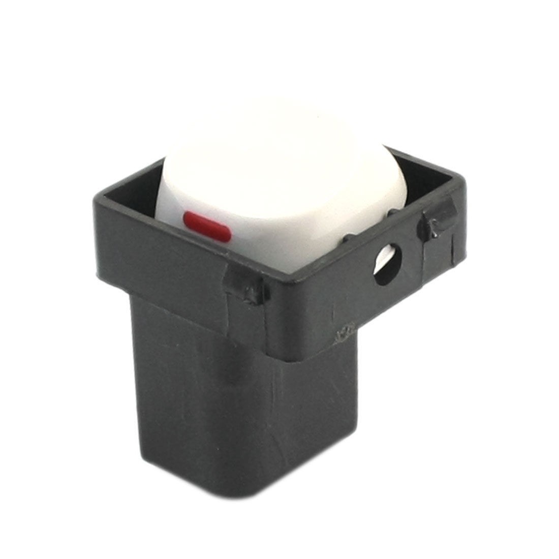 Office 1 Gang On/Off SPST Square Light Switch Wall Plate AC250V 10A