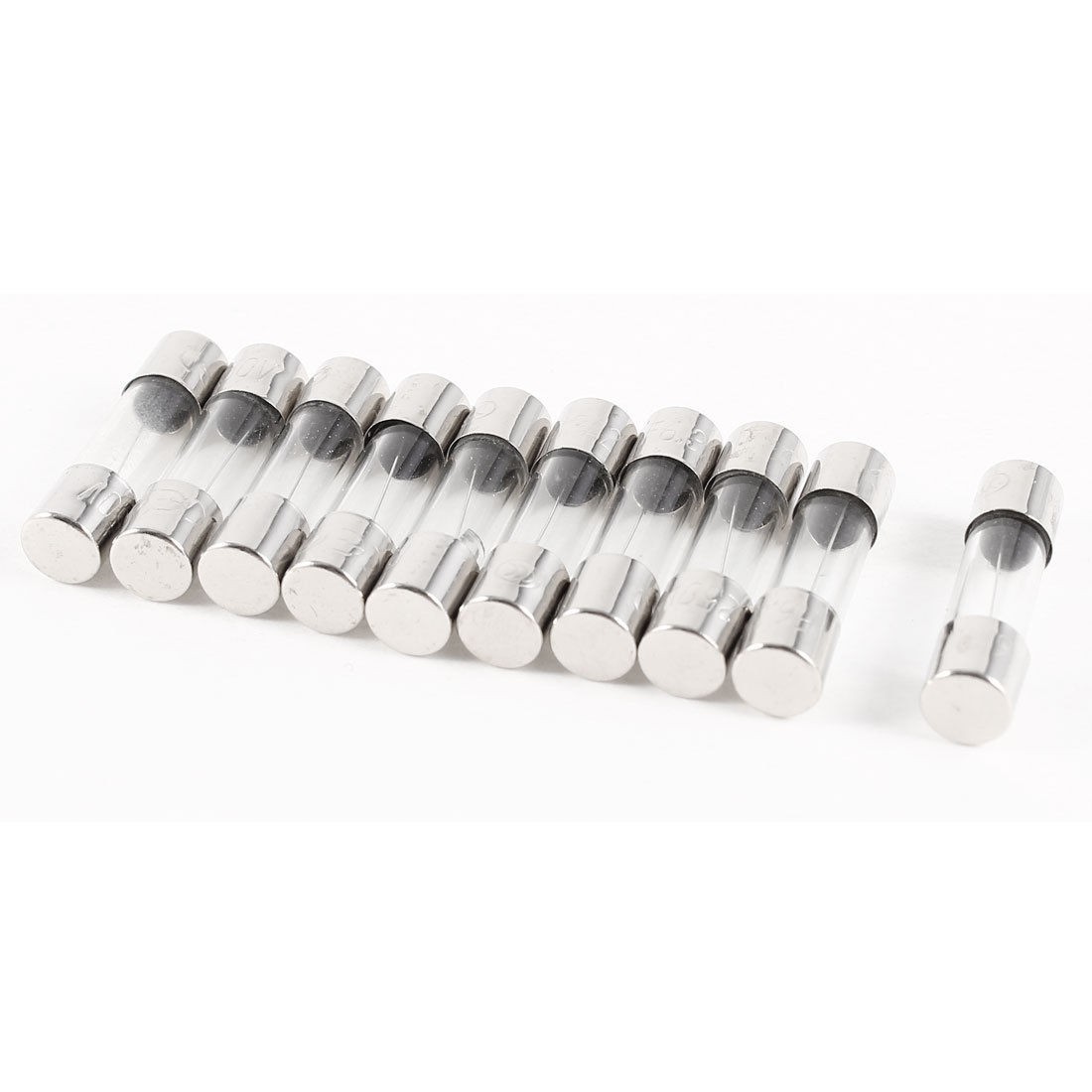 10 Pcs Fast Blow Type Glass Tube Fuses 5x20mm 250V 6.3A