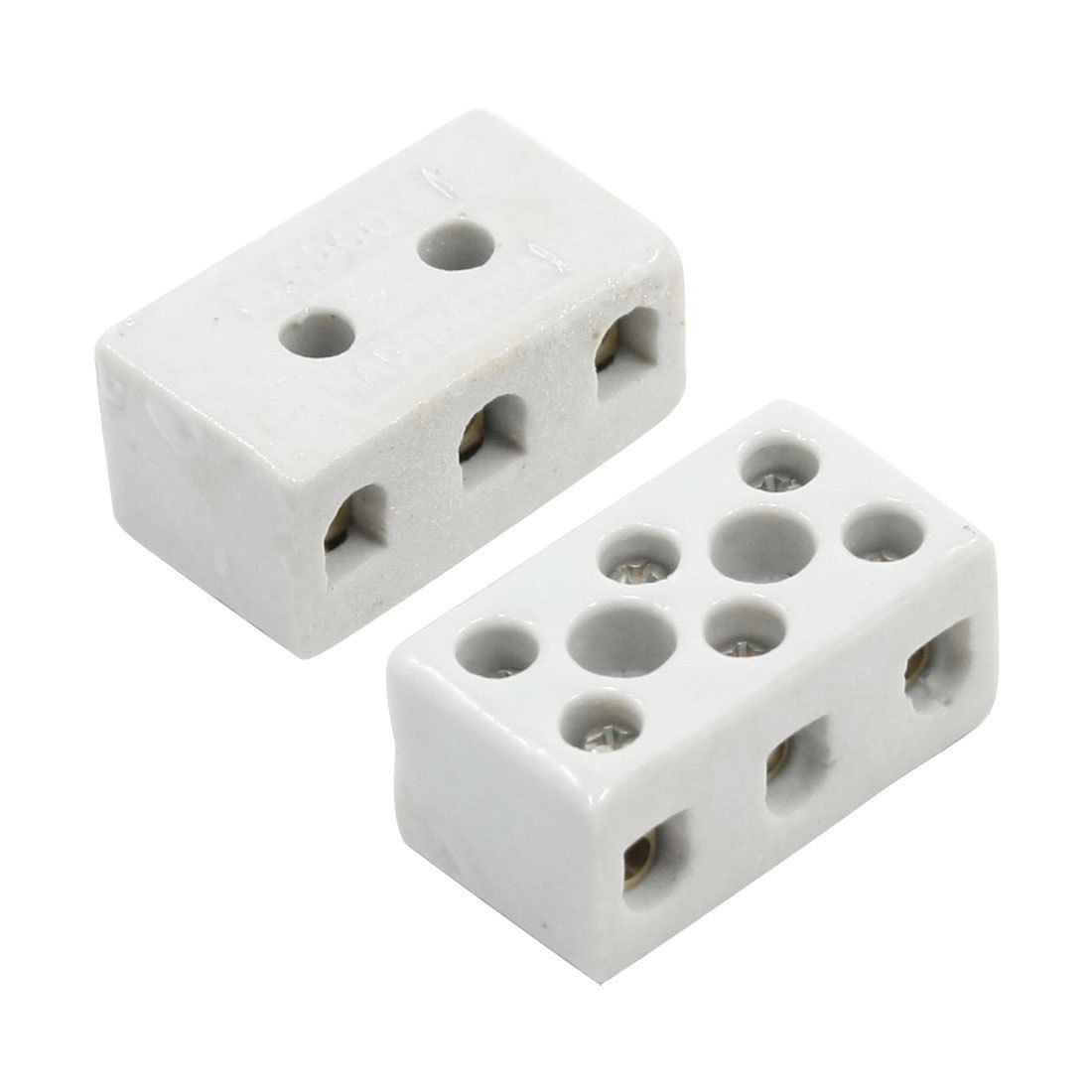2 Pcs 2W8H High Temperature Resistant Ceramic Terminal Block 10A 250Volt