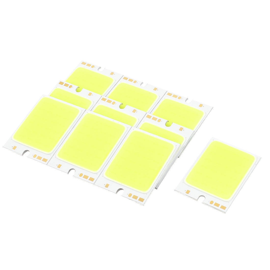 2W DC9-11V 200mA 80-90LM/W White LED Light COB Lamp Beads Chip 10PCS