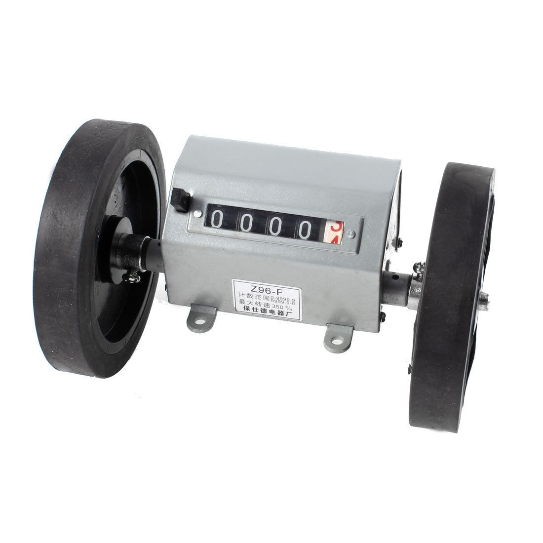 Rolling Wheel 6 Digit Meters Mechanical Length Counter Gray