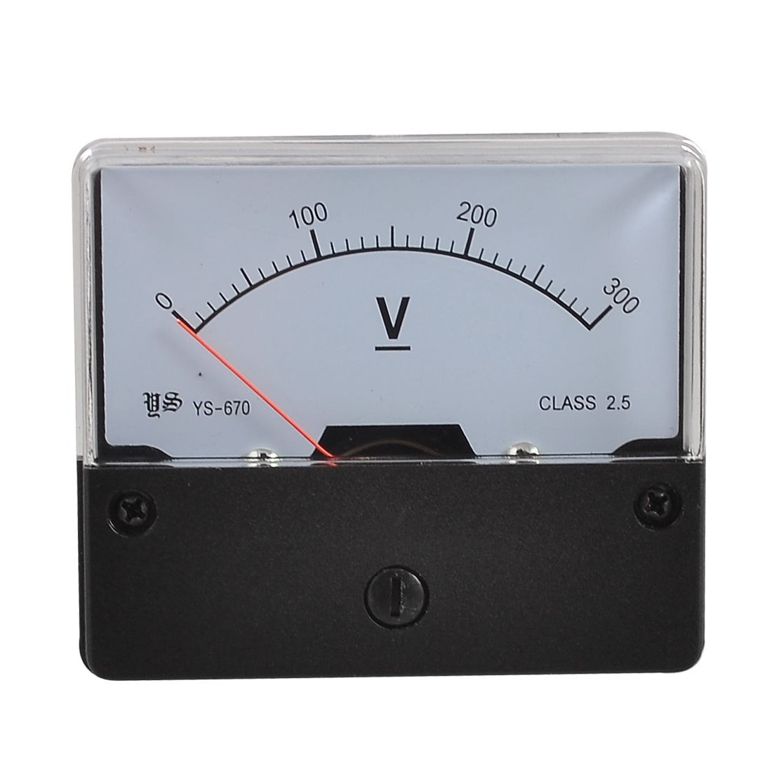 YS-670 DC 0-300V Rectangle Analog Volt Panel Meter Gauge