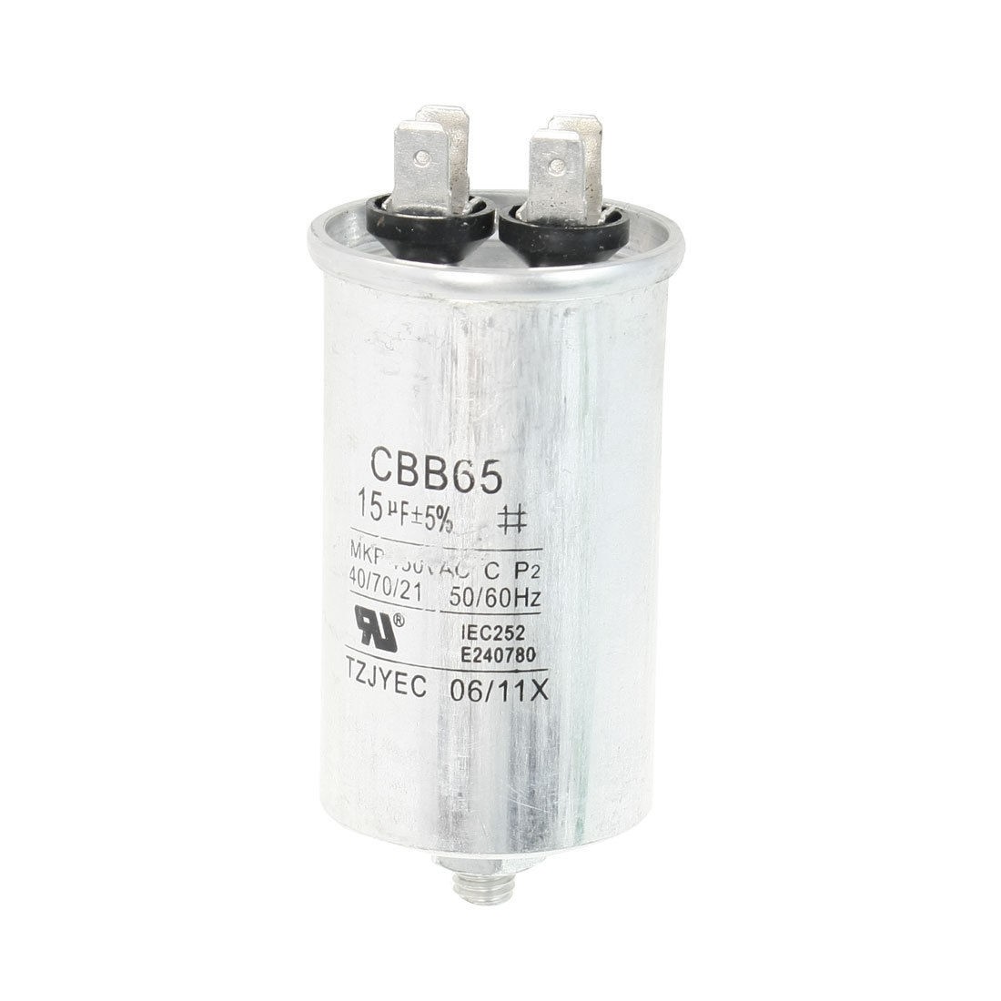 Air Conditioner AC 450V 15uF Cylindrical Motor Capacitor CBB65