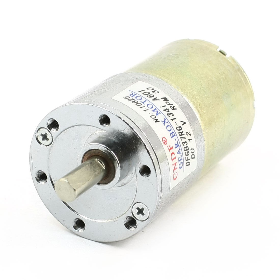 DFGB37RG-134i Cylinder Shape DC 12V Speed 30 RPM Geared Motor