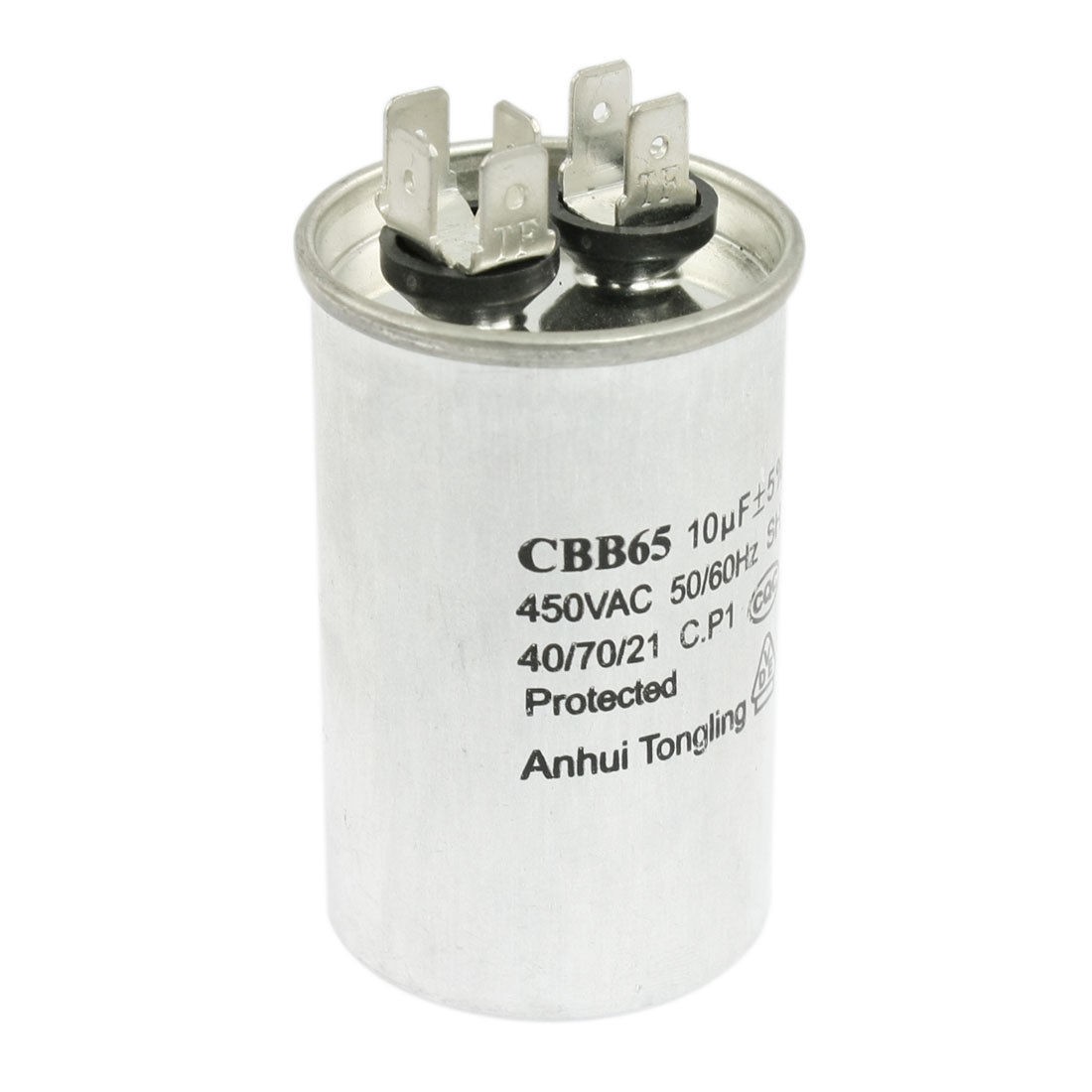 CBB65 AC 450V 10uF 50/60Hz Cylinder Shape Motor Run Capacitor