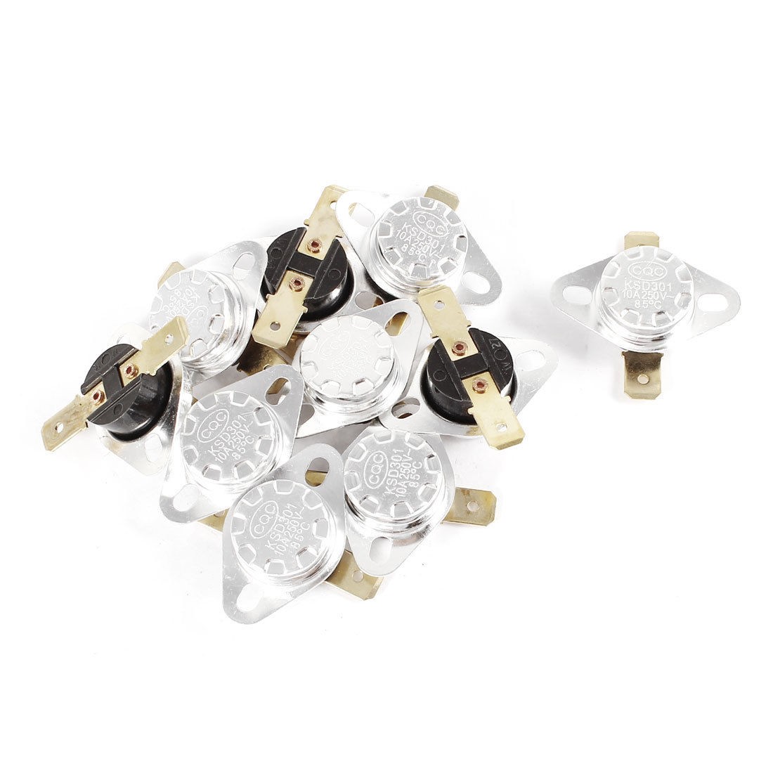 10 Pcs KSD301 250V 10A 85 Celsius Normal Close Temperature Controlled Switch