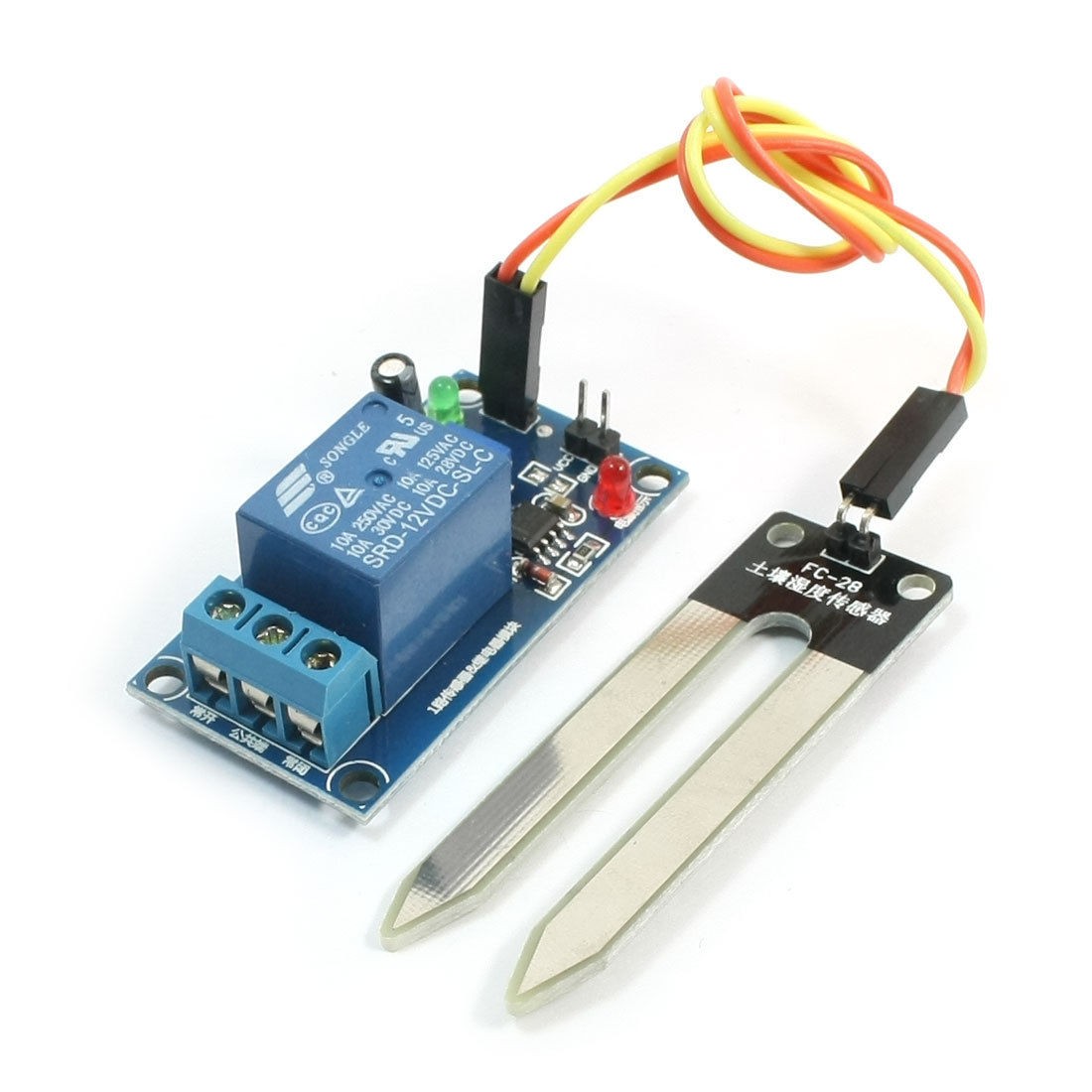Auto Irrigation LM393 Chip Soil Moisture Humidity Sensor Module 12V