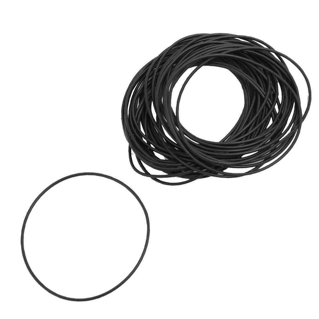 50 Pcs 62mm x 65mm x 1.5mm Nitrile Rubber Sealing O Ring Gasket Washer