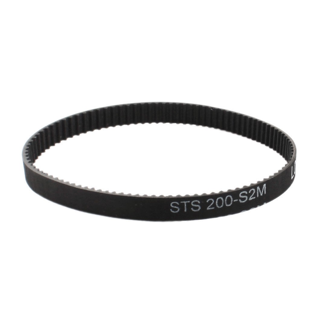 S2M-200 100 Teeth 6mm Width Black Rubber Cogged Industrial Timing Belt