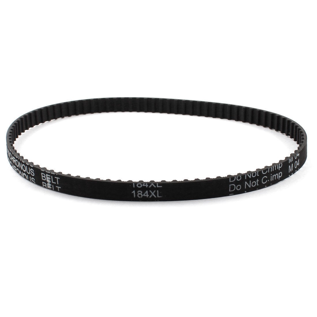 XL-184 92 Teeth 9.5mm Width Black Rubber Cogged Industrial Timing Belt 18.4"