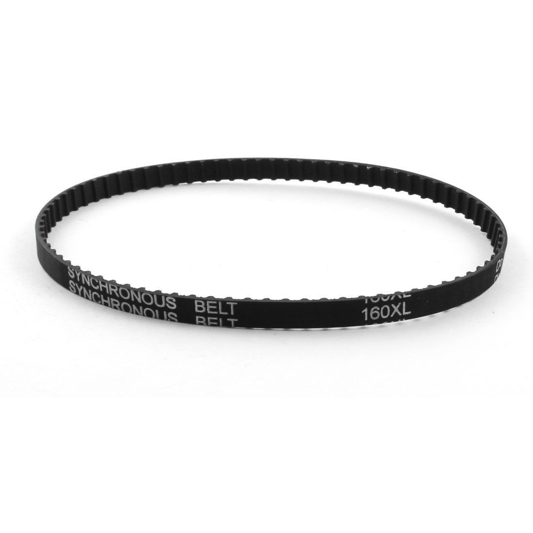 XL-160 80 Teeth 7.9mm Width Black Rubber Cogged Industrial Timing Belt 16"