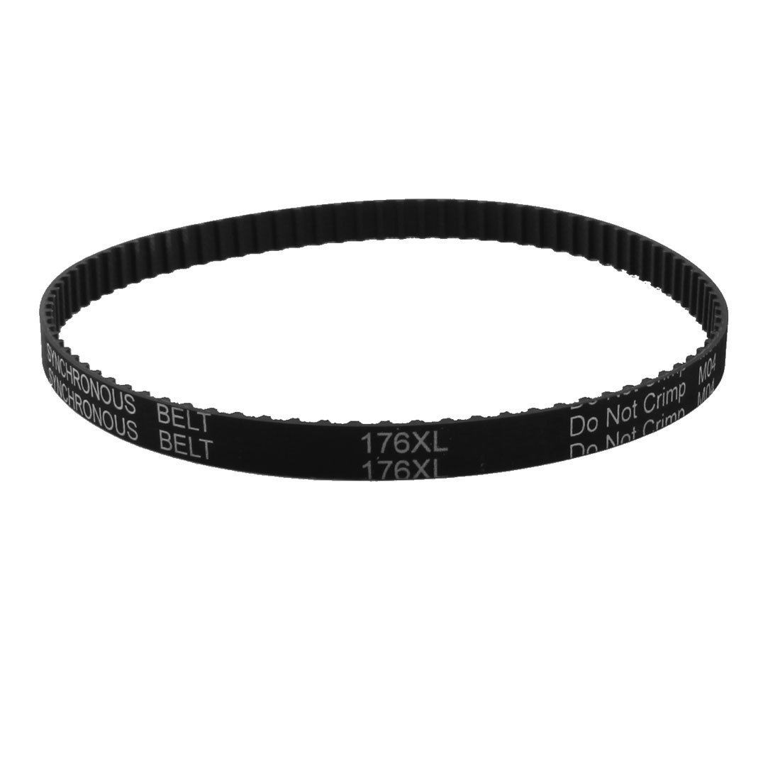 XL-176 88 Teeth 9.5mm Width Black Rubber Cogged Industrial Timing Belt 17.6"