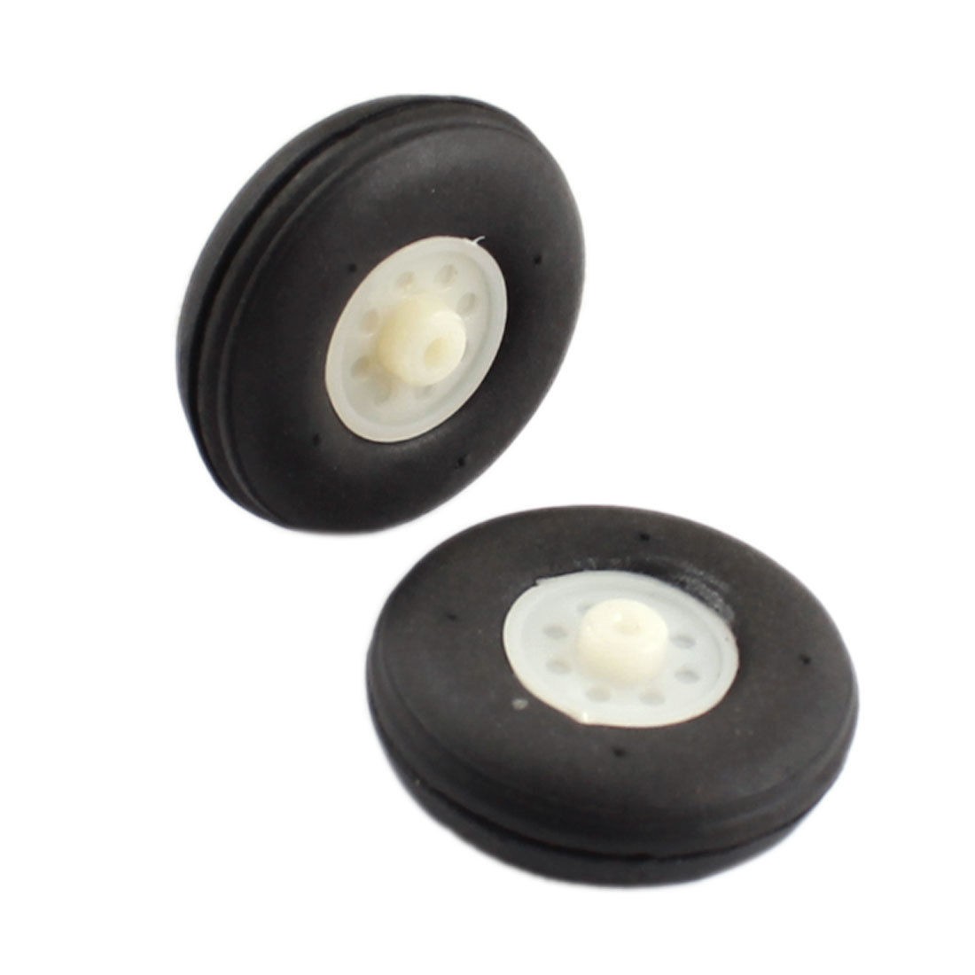 RC Airplane Landing Part Black Rubber Tail Wheel Tire Tyre 31mm x 10mm 2 Pcs