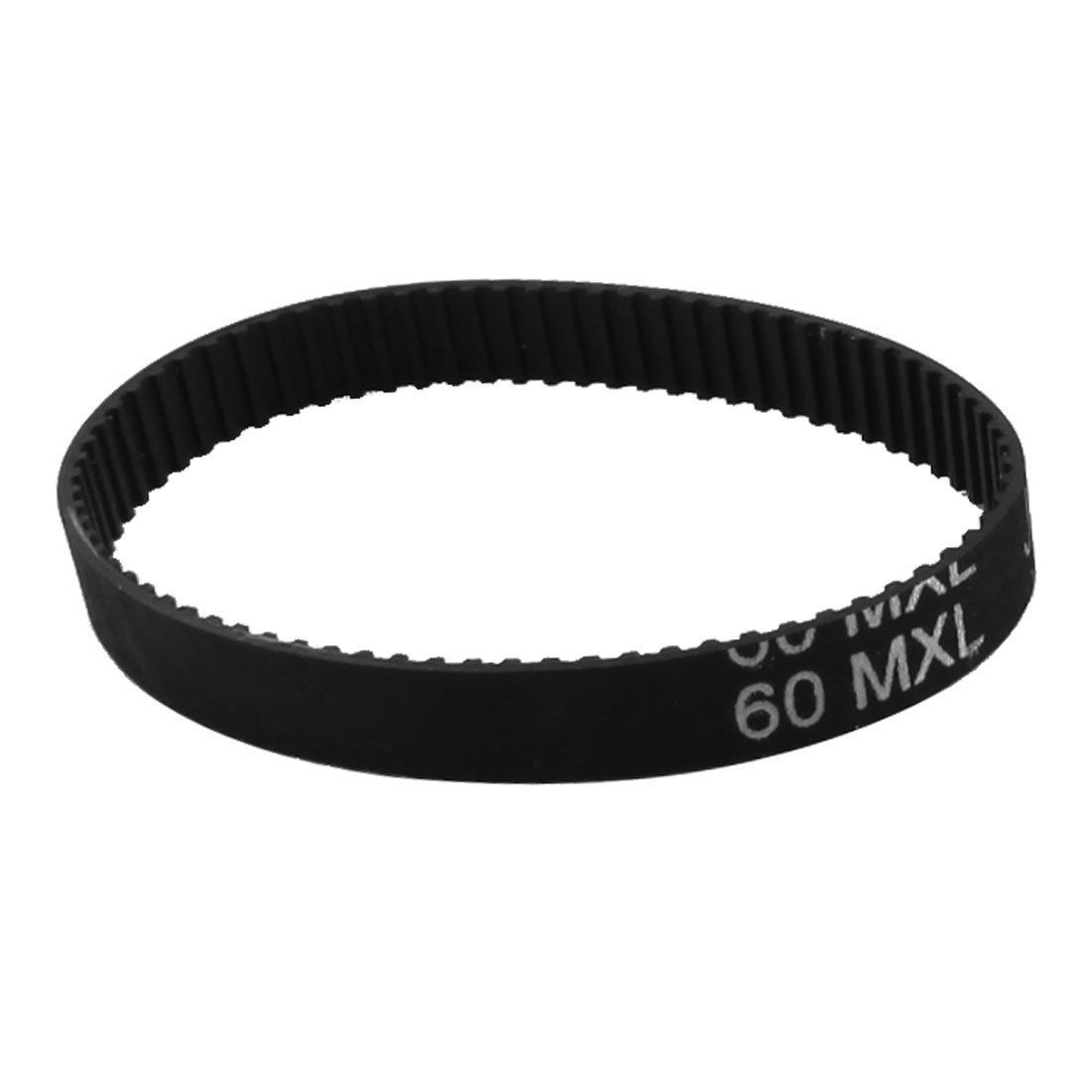 60MXL025 75-Tooth 6.4mm Wide Black Synchronous Timing Belt 6" for Stepper Motor
