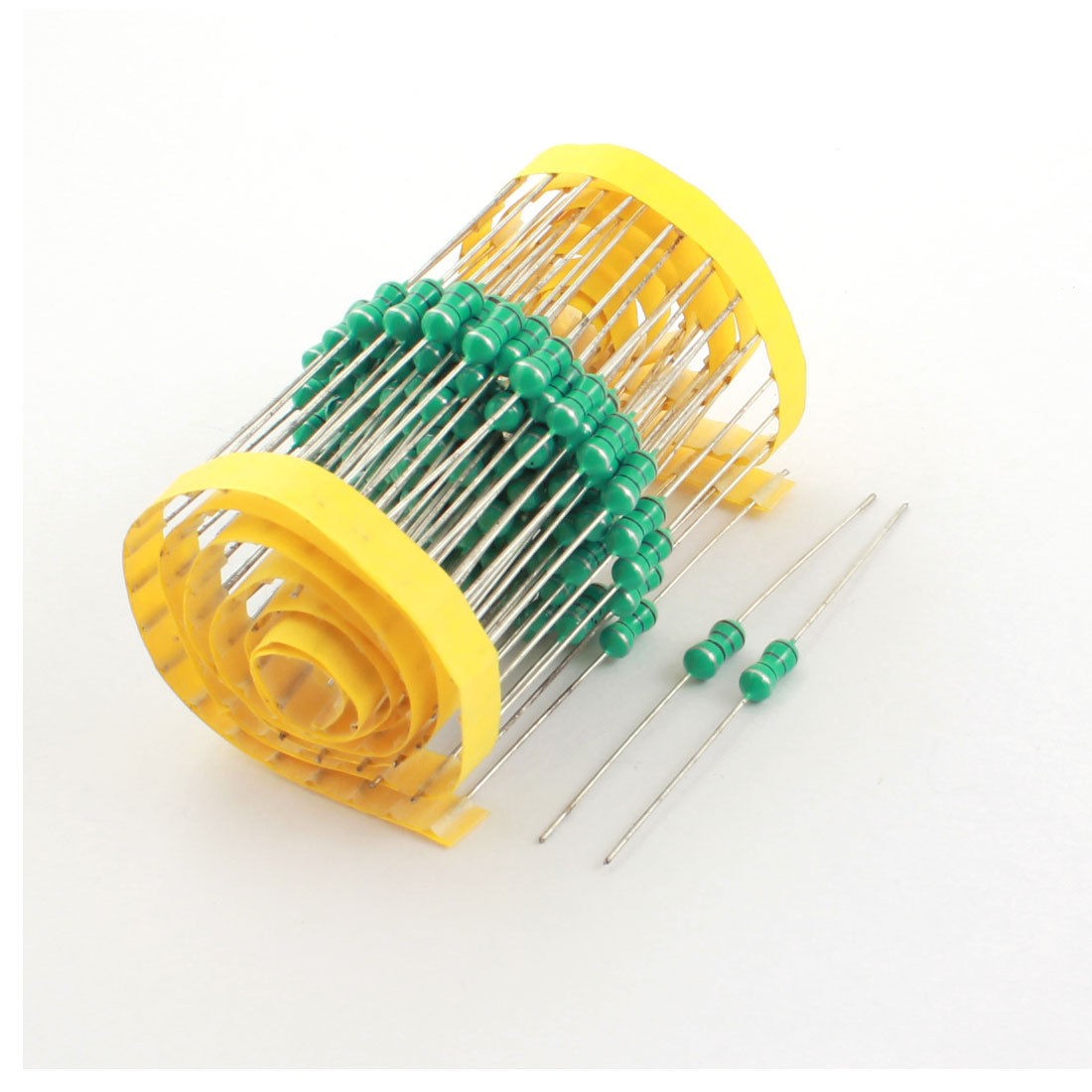 100 Pcs Through Hole 18uH 1/2W 10% Tolerance Color Ring Inductors 4x10mm