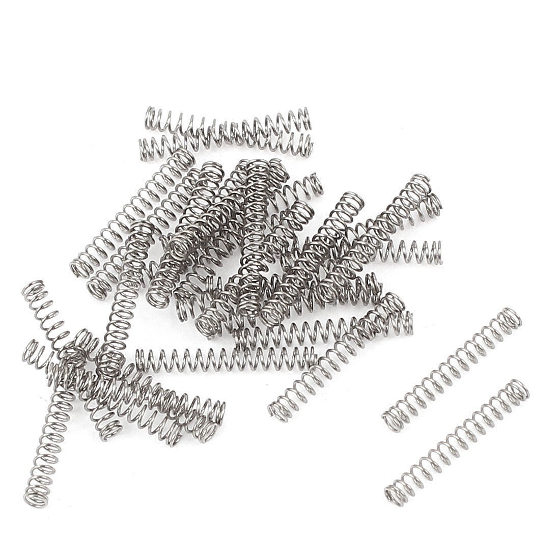 0.09" OD x 0.012" Wire Dia x 0.65" Long Compression Spring Connectors 20Pcs