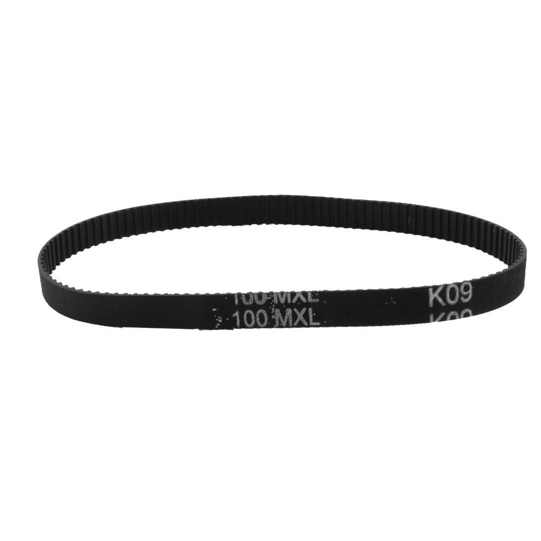 100MXL025 125-Tooth 6.4mm Wide Black Stepper Motor Synchronous Timing Belt 10"