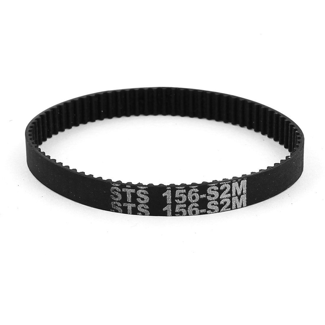 6mm Width 78 Teeth Engine Rubber Timing Belt 156mm Pitch Long S2M-156