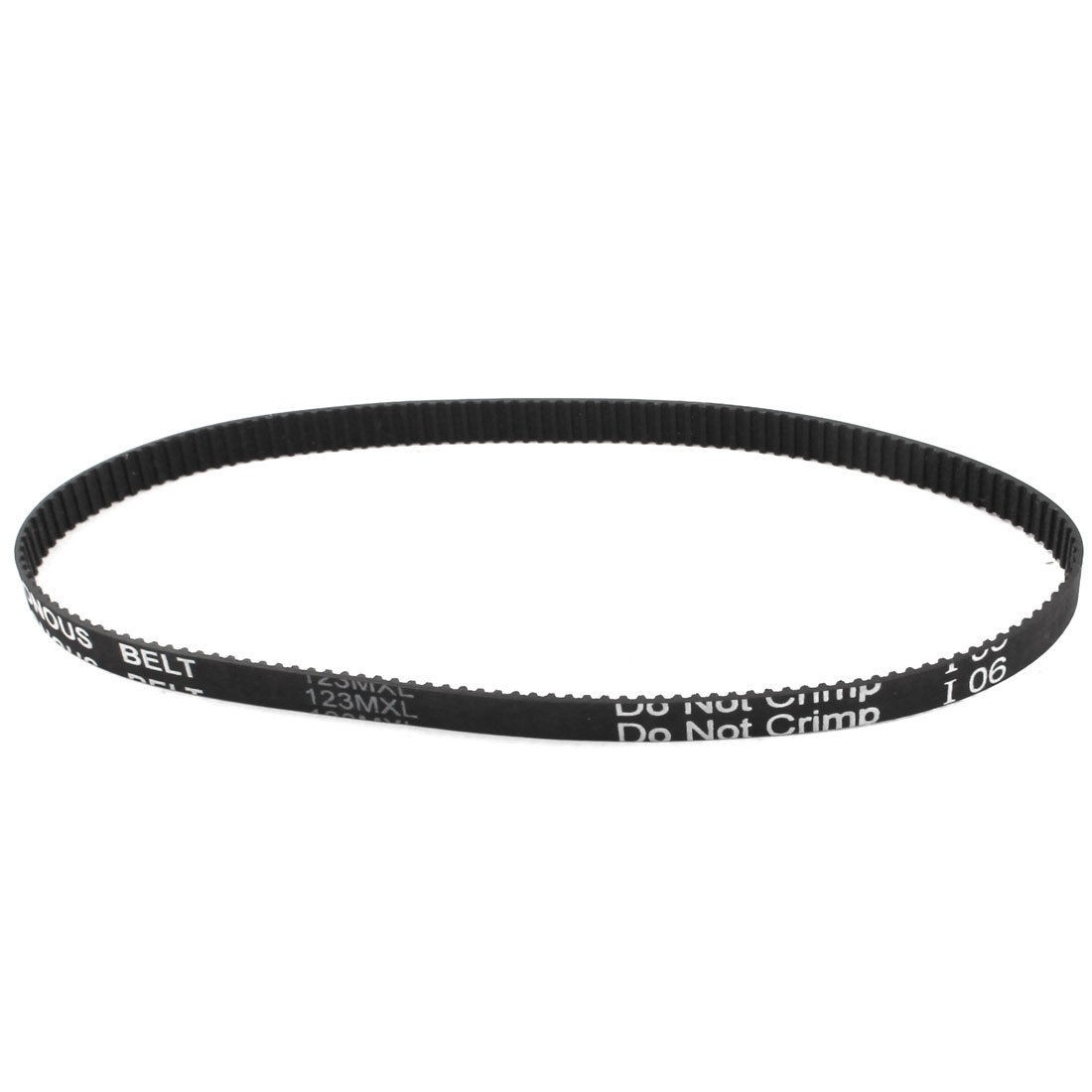123MXL025 154-Tooth 6.4mm Width Black Groove Timing Belt for Stepper Motor
