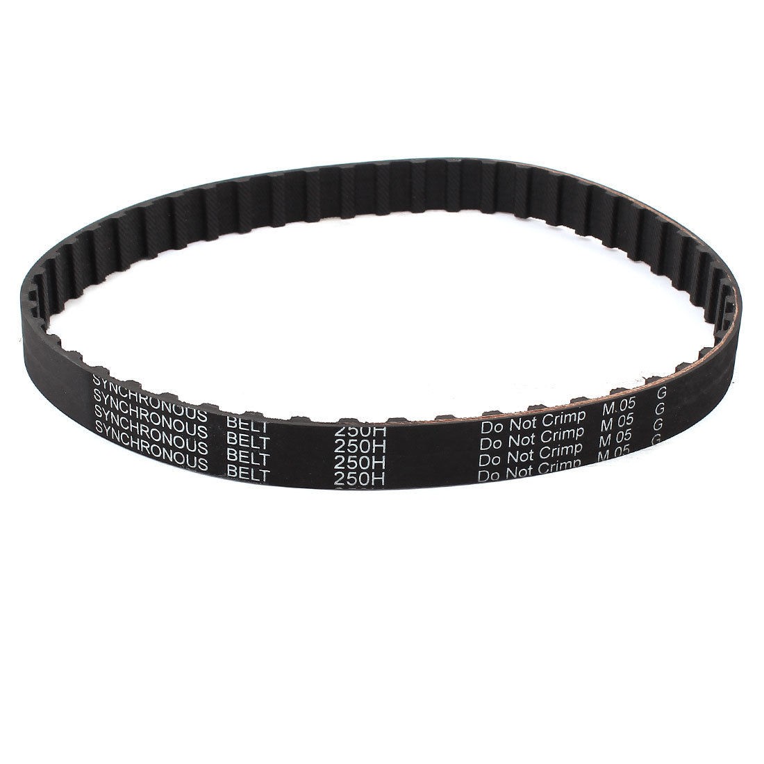 250H 075 19.1mm Width 50 Teeth CNC Timing Belt Black for Stepper Motor