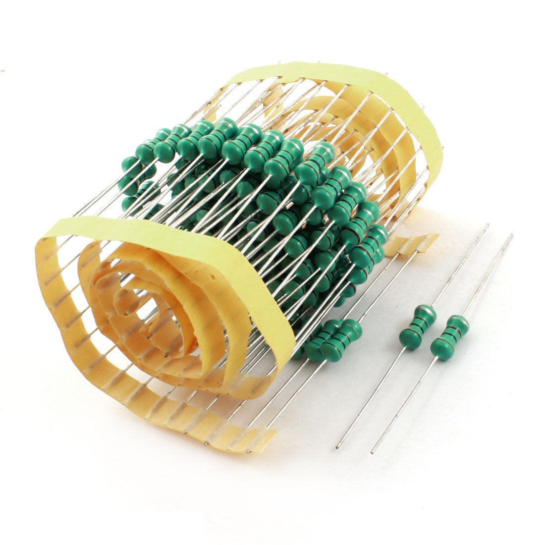 100Pcs Through Hole Mount 1mH 0510 1W 10% Color Ring Inductors 5x10mm