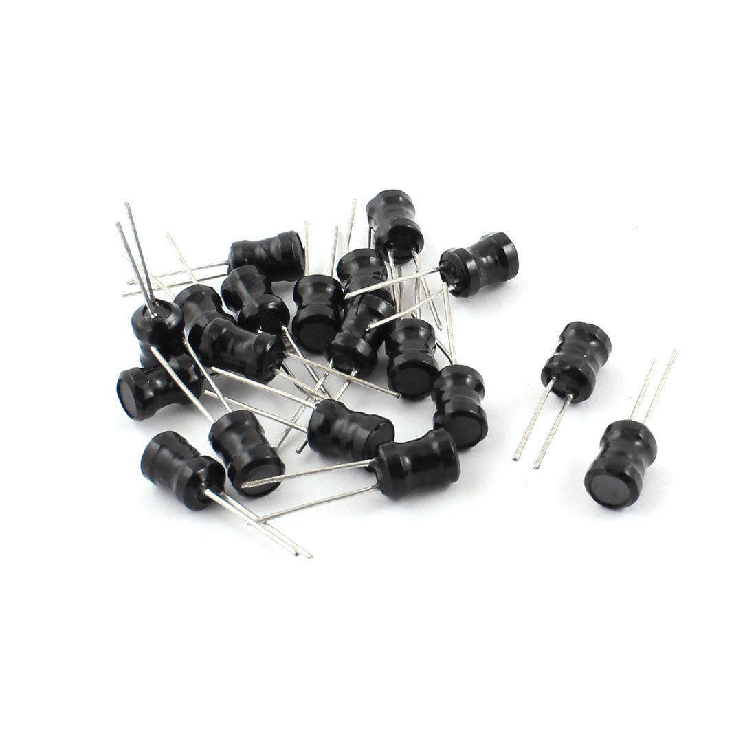 20Pcs 30mH 30mA 6x8mm 10% Tolerance Shielded Radial Lead Inductor Black