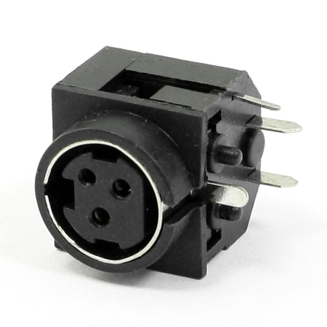 Computer Component Din 3 Pin Female PCB Mount Mini Sockets Connectors Head