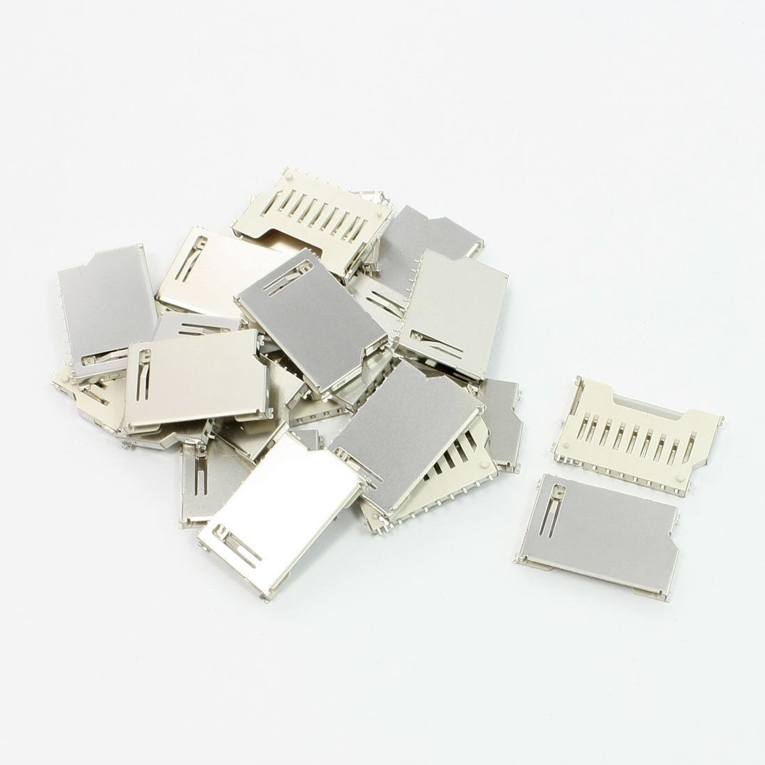 20 Pcs SMT Mount SD Memory Card Sockets 16 x 26mm for Digital Camera