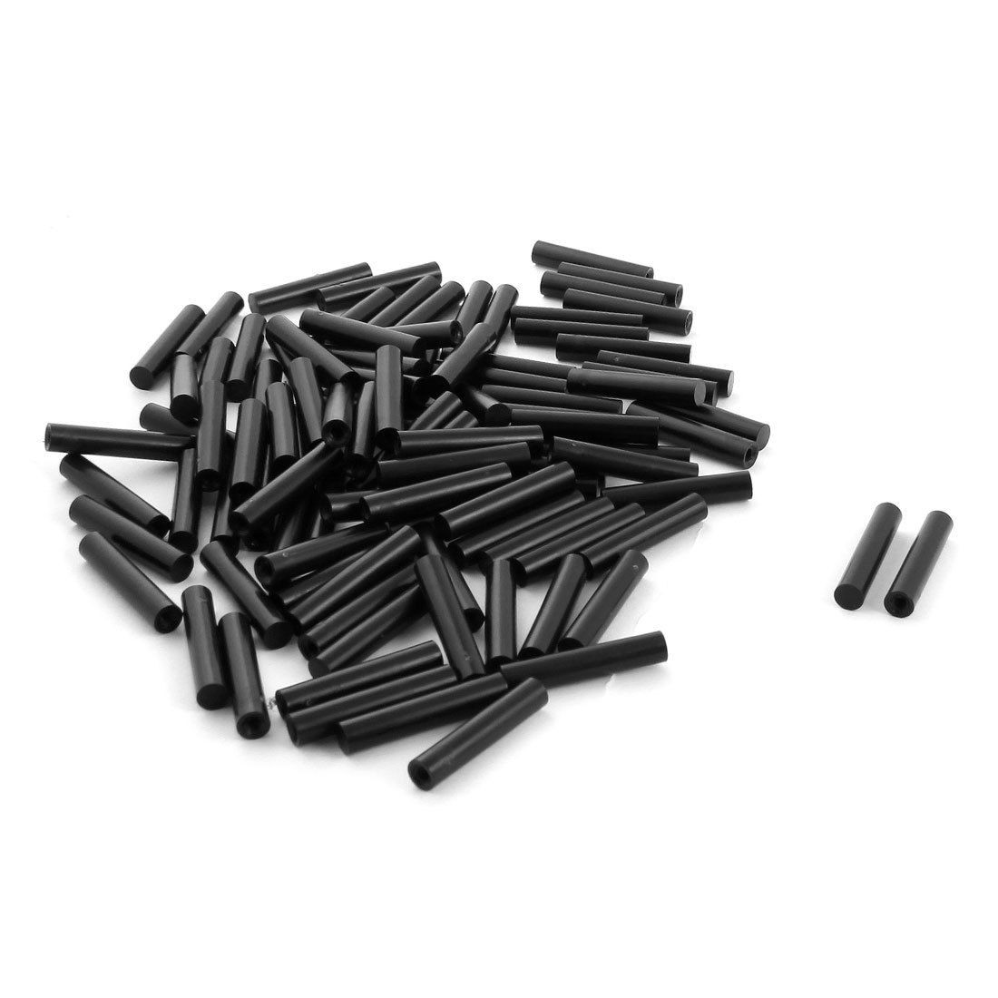 100Pcs 6x30mm PCB Test Flat End Fixture Parts Plate POM Stand Fixed Rod Black