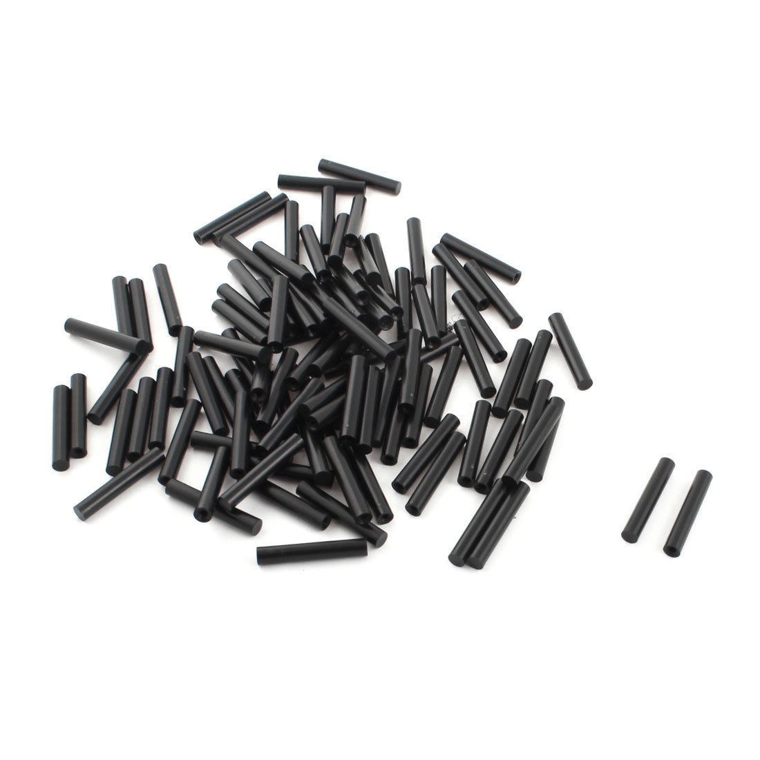 100Pcs 6x35mm PCB Test Flat End Fixture Parts Plate POM Stand Fixed Rod Black