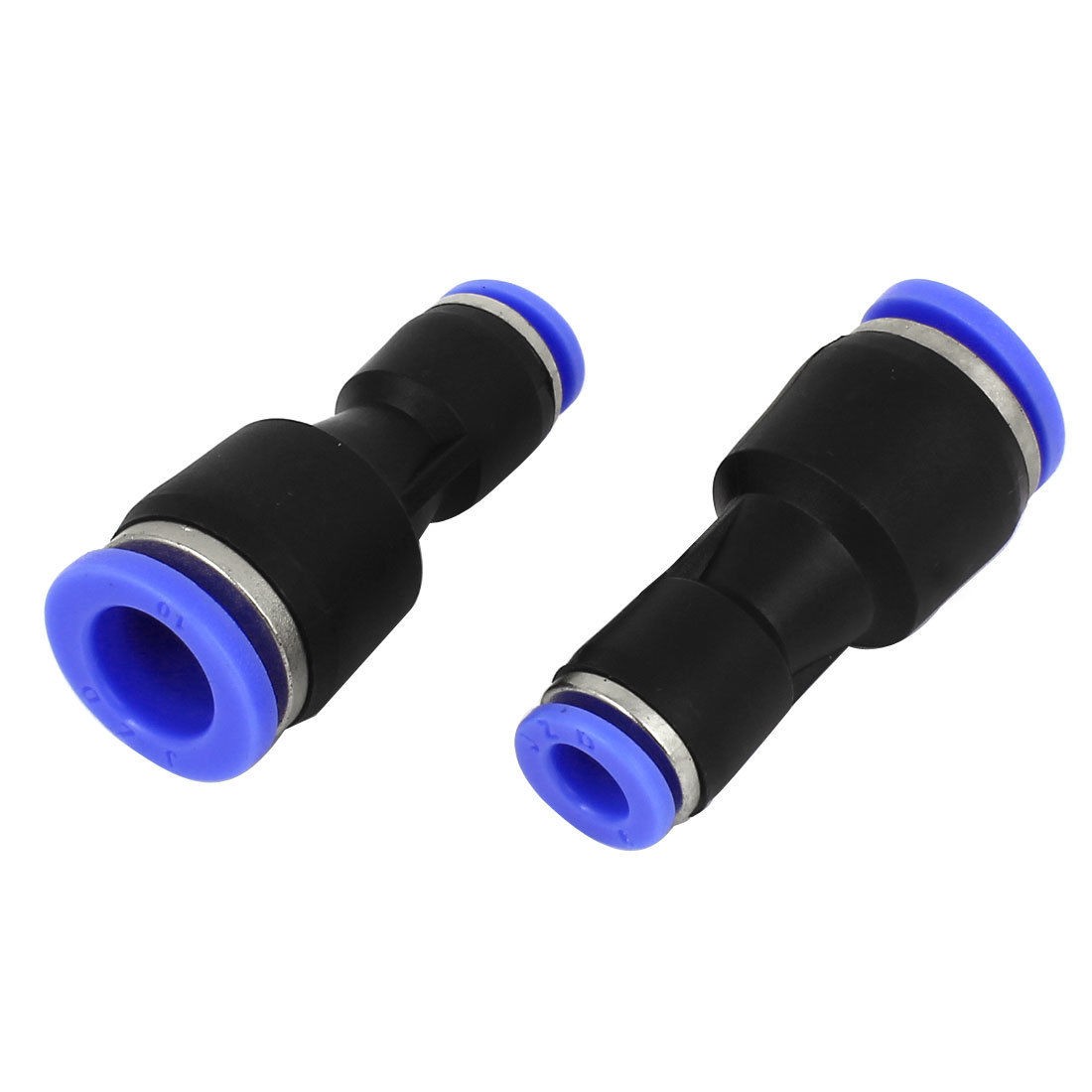 Push In Fittings Pneumatic Connection 10mm to 6mm 2 Pcs