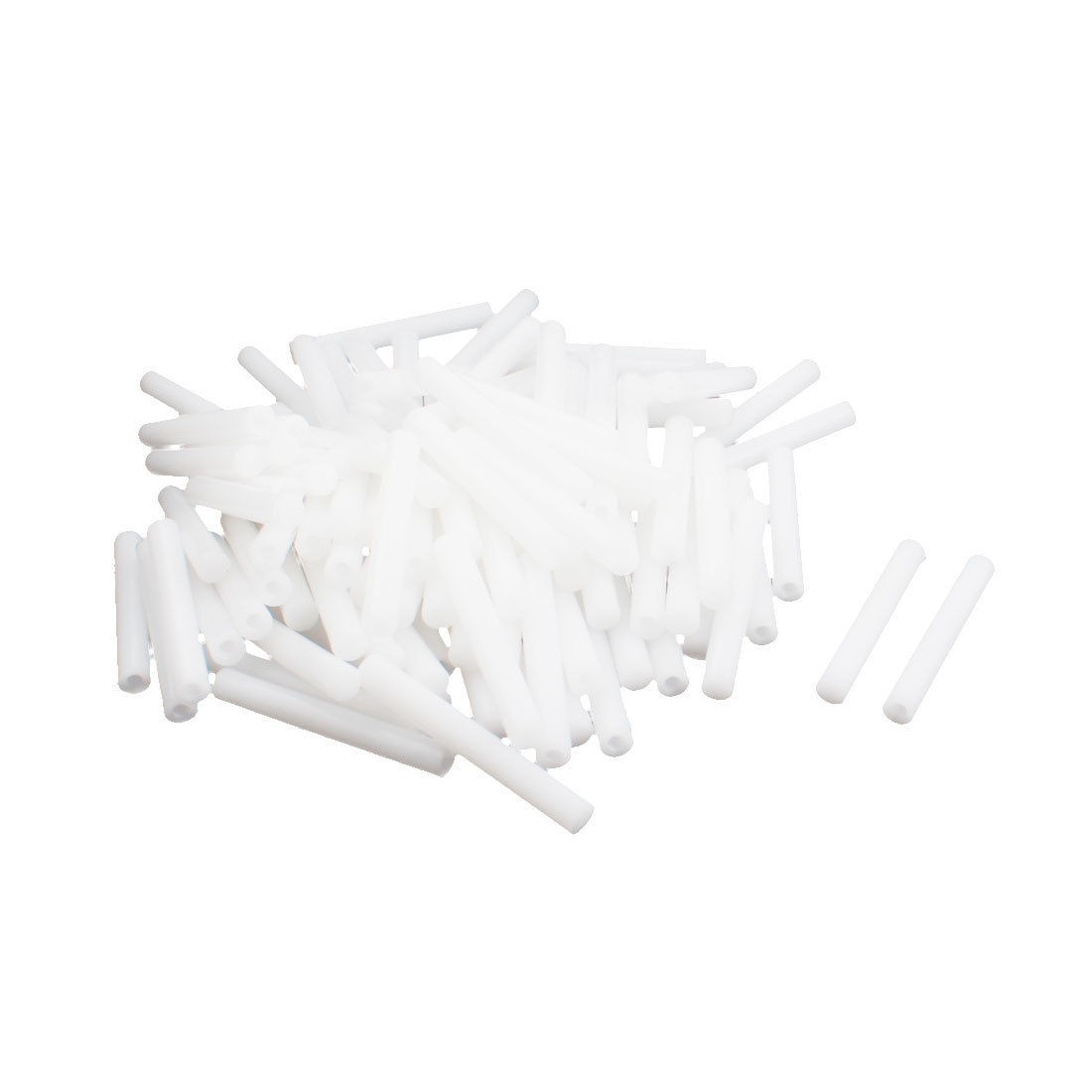100Pcs 6x45mm PCB Test Flat End Fixture Parts Plate POM Stand Fixed Rod White